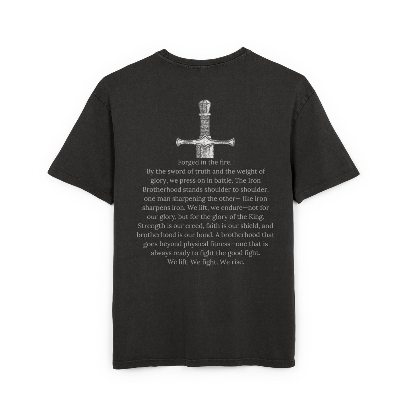 The Iron Brotherhood Acid Washed Oversize Tee