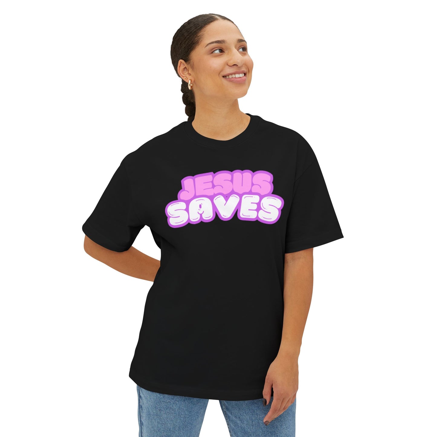 The Jesus Saves Women's Oversized Tee