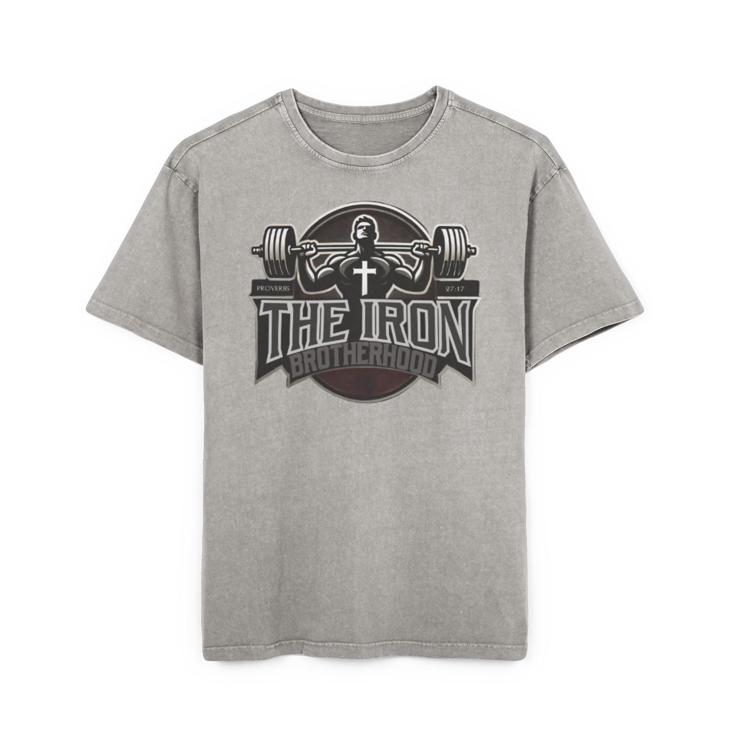 The Iron Brotherhood Acid Washed Oversize Tee